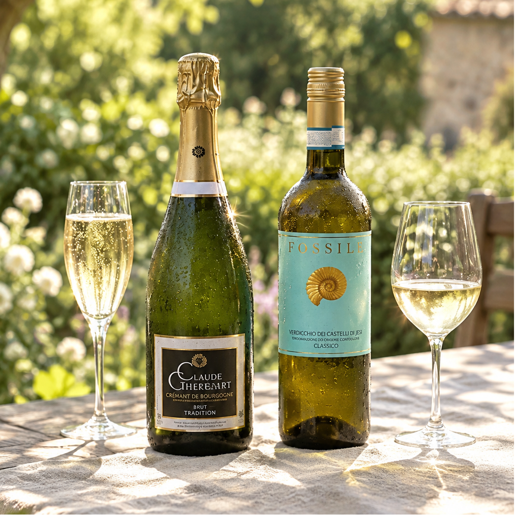 週末が楽しみになる、泡と白の2本セット – L'aube du vin